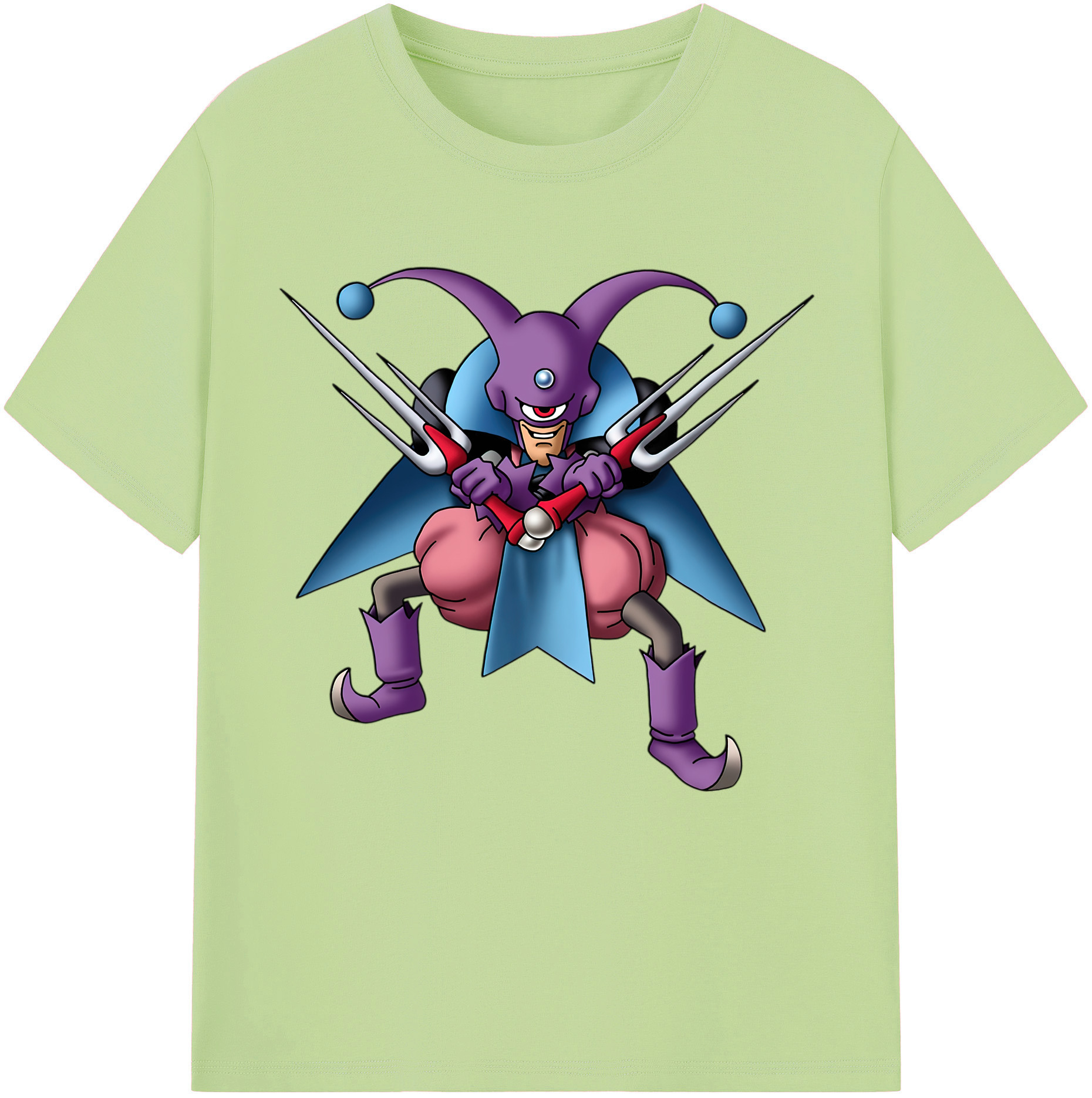 （画像用） ドラゴンクエスト Doragon Kuesuto Dragon Quest 綿100％半袖Tシャツ（フロントプリント）